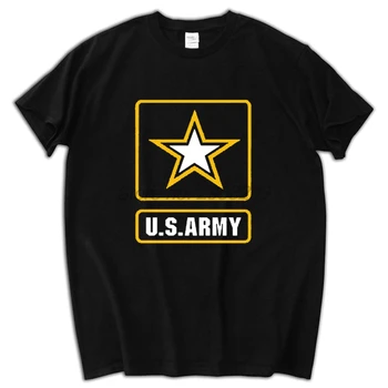 Нова мъжка черна тениска с логото на специалните сили на САЩ