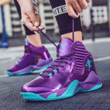 Нова мъжки баскетболни обувки за мъже, лилаво баскетболни маратонки, дамски спортни обувки, спортни обувки, дамски обувки Zapatillas Hombre