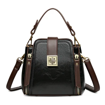 Нова обилна реколта bag-чанта от изкуствена кожа, луксозна дамска чанта за през рамо в ретро стил, чанти през рамо