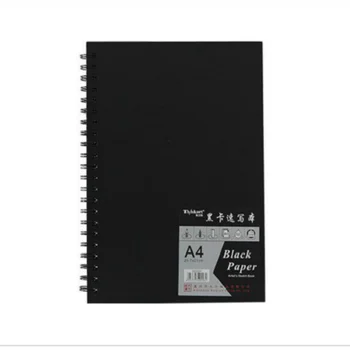 Нова черна визитница формат А4, 120 страници вътрешна страница от черна хартия на рула, Графити, фото албум формат А3, черен бележник за изготвяне на 