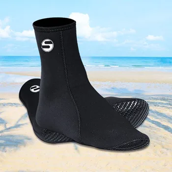 Нови 3 мм неопренови чорапи за гмуркане, водоустойчиви топли плажни чорапи за плуване за мъже и жени, за практикуване на водни спортове, мини чорапи за сърфиране