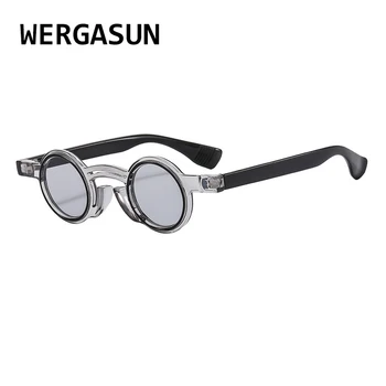Нови Кръгли слънчеви очила в ретро стил за жени и мъже, модни слънчеви очила в леопардовой рамки UV400, очила