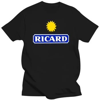 Обикновена мъжка риза, модна тениска Ricard S тениска с къси ръкави, забавна тениска, на новост, памучен тениска с кръгло деколте, Ежедневни