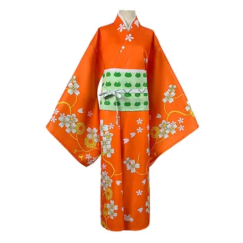 Оранжево кимоно Хийоко Сайонджи, cosplay костюм за Хелоуин