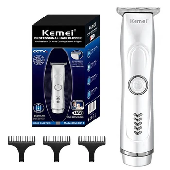 Оригиналната мощна машина за косене на косата Kemei за мъже, безжичен професионална Машинка за оформяне на Брада, акумулаторна машина за подстригване на коса