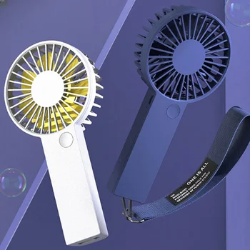 Оригинални ръчно вентилатор, мини преносим, с три скорости на вятъра, може да се сложи в малка чанта, както и срока на експлоатация е 2 до 10 часа