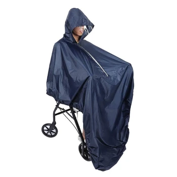 Отразяваща дъждобран за възрастните хора, водоустойчив калъф-пончо за инвалидна количка, втора употреба стоки от първа необходимост за жени и мъже, Директна доставка