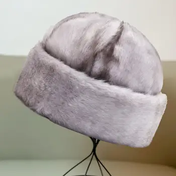 Памучен Шапка Без граници, зимна Шапка-пъпеш, зимни плюшен президентската шапка