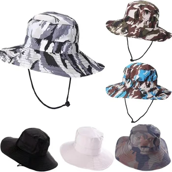 Панама Лятна детска панама за момичета Камуфляжная рибарска шапка за момчета, шапка за деца, градинска шапка, UV-памучен детска шапка