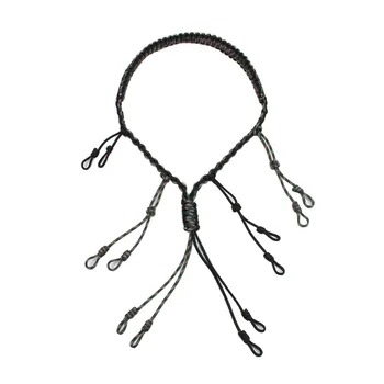 Парашутизъм кабел, тъкани 12-пръстен на шийката на каишка, яка от чадър въжета, Регулируеми панти, държач за лов на открито, Къмпинг