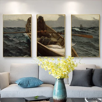 Плакати с морска гледка и Щампи Риба Световно Известната Картина на платно Имитация на Маслената Живопис Стенни Художествена Картина за Хола Домашен интериор