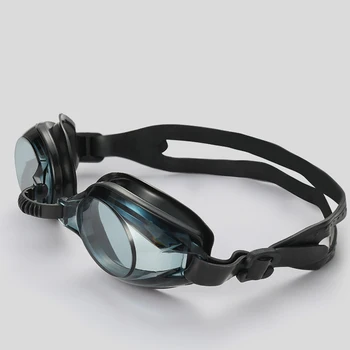 Плувни очила с защита от замъгляване, виолетови, плоски огледало с висока Разделителна способност, силиконови очила за плуване и гмуркане за възрастни момчета и момичета