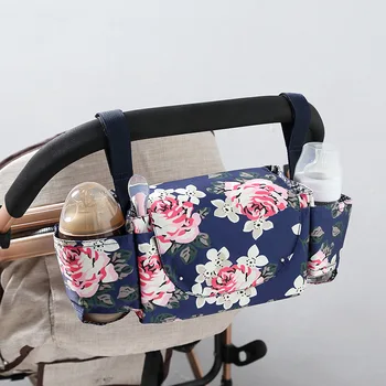Подвесная чанта за количка, подвесная чанта за детска количка, универсална чанта за съхранение на аксесоари, богат на функции, водоустойчив и преносима