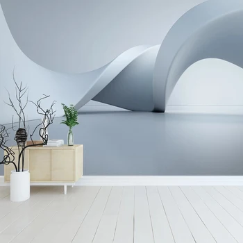 Потребителски самозалепващи се тапети 3D Стерео Абстрактни геометрични пространствени стенописи Хол ТЕЛЕВИЗИЯ Спалня Творческа изкуството на Стикери за дома