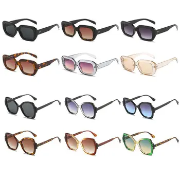 Правоъгълни слънчеви очила за жени в малък тесен квадратни рамки Слънчеви очила с защита от uv 400