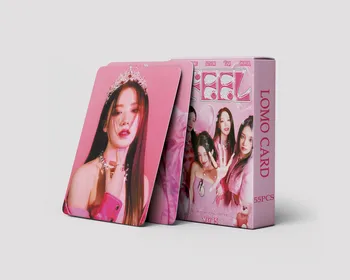 Предварителна продажба на пощенска Картичка Kpop Idol 55 бр./компл. Lomo Card (G) I-DLE I Feel Картичка Нов Албум Lomo Card Фото Картички Плакат с изображение на Феновете Подаръци