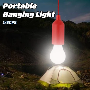 Преносим Цветен лека нощ led окачен лампа, лампа за къмпинг, ретро Творчески лампа на открито със захранването от батерията за туризъм и риболов