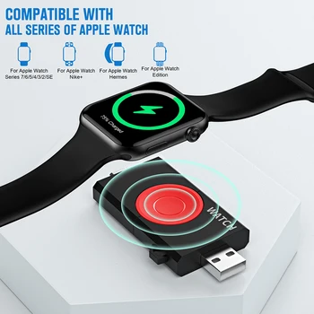 Преносимо Безжично зарядно 2 в 1 за iwatch 8 7 6 5 4 3 2 SE/Ultra Type-C зарядно устройство ще захранване на зарядно устройство Type-C USB-A Универсален интерфейс