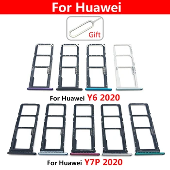 Притежателят на Тавата за Sim-карти Huawei Y6 Y7P Y8P 2020 Y9 Prime 2019 Притежателя на Слота За Тавата за СИМ-карта Гнездо за Адаптер за Резервни Части За смартфони