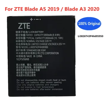 Продажба на едро на Оригинални батерии Li3826T43P4h695950 2650mAh За ZTE Blade A5 2019/Blade A3 2020 За Замяна на Батерии за мобилни телефони
