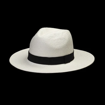 Пролет Лято Нови лентови декоративни слънчеви шапки за мъже и Жени за отдих на открито Панама Джаз плажна шапка с Високо Качество на Едро