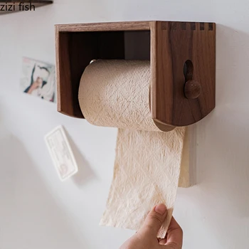 Проста дървена закачалка за хартиени кърпи за ръце, стенни закачалка за кърпи, държач за тоалетна хартия на ролки, държач за кухненски салфетки, рафт за баня