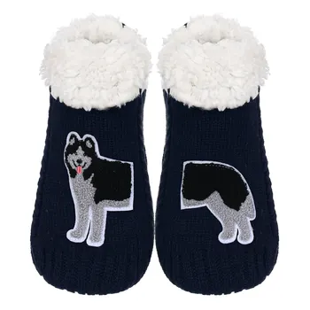 Пухкави Чорапи-чехли/Зимни Комфортни Чорапи с топла руното облицовка, уютни плюшени домашни Чорапи, един размер, Хъски