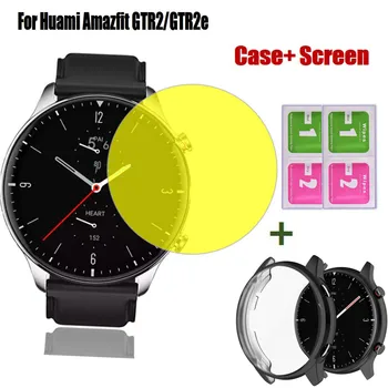 Рамка за часовник с Каишка от TPU за Huami Amazfit GTR2/2e, Защитни Фолиа за Екрана, Гривна, Защитен Калъф за Часа Amazfit GTR2e