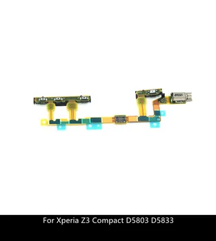 Ремонт на Бутона за включване/изключване на звука, Вибродвигателя и Гъвкави кабела на Превключвателя за захранване За Sony Xperia Z3 Compact D5803 D5833 Mini M55W