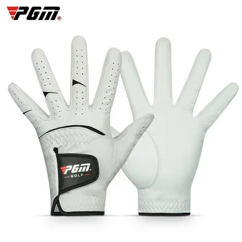 Ръкавици за голф от мека дишаща вносна естествена овча кожа, мъжки ръкавици за голф, за лявата/дясната ръка, трайни и мини аксесоари за голф