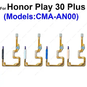 Сензор за пръстови отпечатъци бутона на захранването за Huawei Honor Play 30 Plus Home Key сензор за пръстови отпечатъци детайли гъвкав сензорен кабел