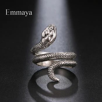 Серия Emmaya Natural Невероятно ярък пръстен от сплав във формата на змия, жена стръмен украса за партита, модни бижута, нежен подарък