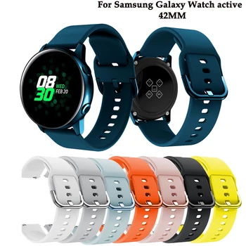 Силиконов оригинална каишка за спортни часа Galaxy watch active smart watch каишка За Samsung Galaxy watch Подмяна на Новата лента 20 мм