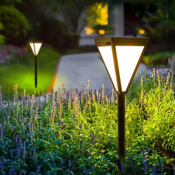 Слънчева Лампа за тревата, led водоустойчива градинска Лампа, под лампа, градинска градинска лампа за косене на трева, Градинска проста торшерная лампа