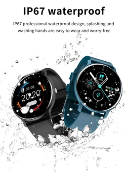 Смарт часовници с пълен сензорен екран Спортни фитнес часовник е Водоустойчив IP67 Bluetooth Мъжки женски умни часовници за Android и Ios и е Акумулаторна