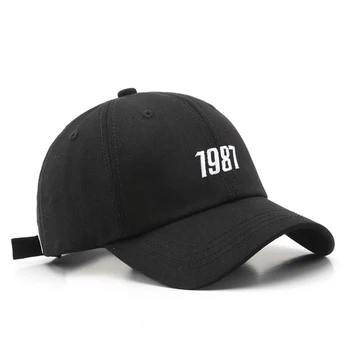 Спортна бейзболна шапка на открито, модерна бейзболна шапка с бродирани номер, регулируем бейзболна шапка в стил хип-хоп, мъжки солнцезащитная шапка, ежедневни шапка с козирка