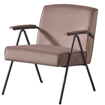 Стол за почивка от плат Century за всекидневната, на Стол с възможност за сгъване на облегалката на черна метална рамка, Лесна за лукс и модерност, в цвят по Избор