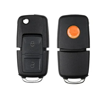 Тел XKB508EN Универсално дистанционно ключ с 2 бутона Fob за VW B5 Style за Xhorse VVDI Key Tool