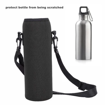 Термодержатель за бутилки с вода за спорт на открито, чанта за защита От изгаряния, калъф, ръкав с каишка