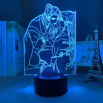 Тиен Куан Чи Фу, статуетка аниме, 3D led лампа за спални, ночники в стил манга, стая декор, подарък за рожден ден за деца