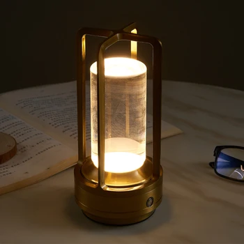 Туристическа лампа с докосване, USB зареждане, нощна светлина, за защита на очите, икономията на Енергия за домакинството, за кухнята на ресторанта, бара