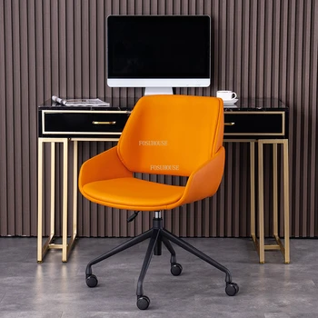 Тъканни Офис столове за отдих на Европейската Офис мебели С кожена облегалка Компютърен стол Студент на игралното стол Подемни завъртащо се стол