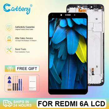 Търговия на едро с 5,45 инча за Xiaomi Redmi 6A LCD сензорен дисплей, дигитайзер, сервизна детайл в колекцията за дисплея на Redmi 6 с рамка