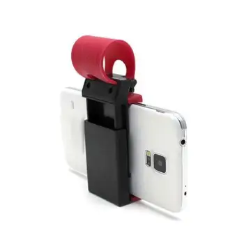 Универсална скоба за закрепване на мобилен телефон, държач за закрепване на кормилното колело, гумена лента за iPhone, смартфон GPS