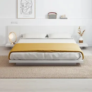 Фабричная Мебели за спалня Ниска легло-татами в тавана на Японската дървено легло с Място за съхранение