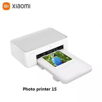 Фотопринтер Xiaomi Mijia 1S с 6-инчов Автоматично Филм с Висока Разделителна способност, Многоразмерные Лични Снимки, Умен Принтер, Безжичен Фотопринтер за телефон