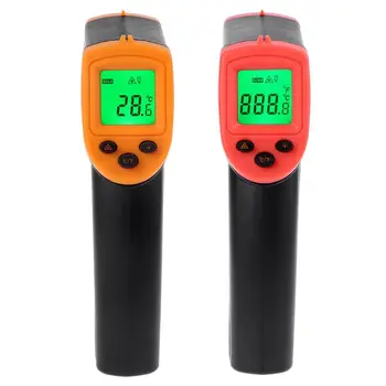 Цифров инфрачервен лазерен термометър-50 ~ 600 градуса, пистолет за измерване на температура, избор на C/F, LCD пирометр, температурата на уреда