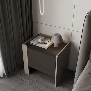 Чекмеджета Нова нощно шкафче минималистичная Удобна проста италианско нощно шкафче Модерен Маса за спални De Chevet Мебели За Спалня