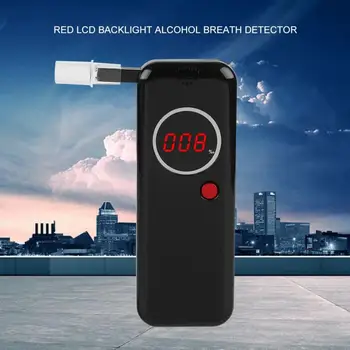 Червен LCD мини цифров Детектор за Алкохол с подсветка, Професионален Детектор на Дишането, Топла Разпродажба