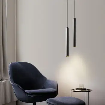 Черни висящи лампи в скандинавски стил, регулируеми Вътрешни висящи осветителни тела за украса на домашната кухня, островен осветление